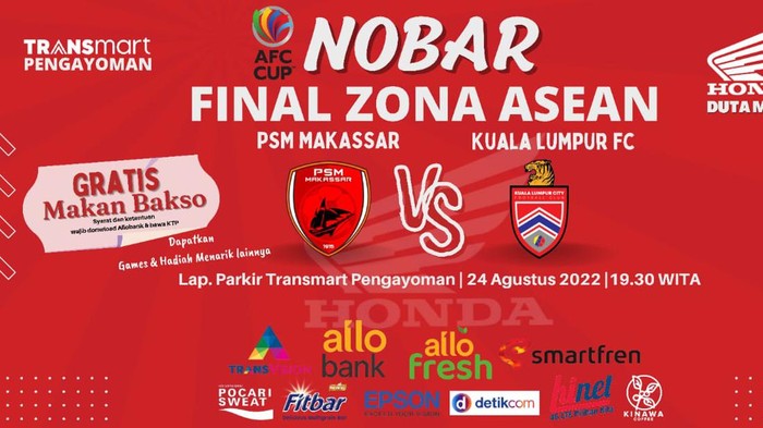 Nobar Final AFC Cup 2022 zona ASEAN PSM Vs KLFC