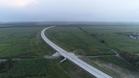 Hutama karya juga sedang menyelesaikan seksi 3 (Tanjung Pura - Pangkalan Brandan) sepanjang 18,9km yang telah mencapai 27,67% dengan jalan yang sudah rigid sepanjang 1,8km.Foto: Dok. PT Hutama Karya (Persero)