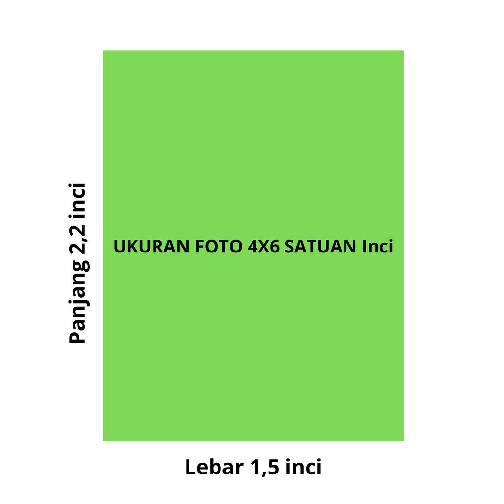 Ukuran foto 4x6