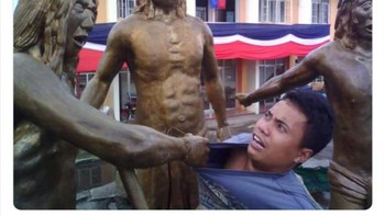 Dibuat marah. Foto: Funnystatuee via Boredpanda