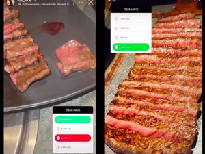 Wow! Fuji Pamer Makan Steak Harga Rp 3,2 Juta di Restoran Mewah