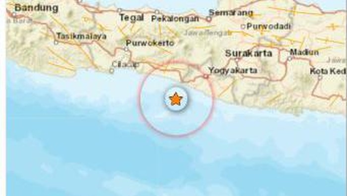 Gempa M 3,1 guncang barat daya Kulon Progo, Rabu (24/8/2022). Gempa terjadi pukul 07.31 WIB.