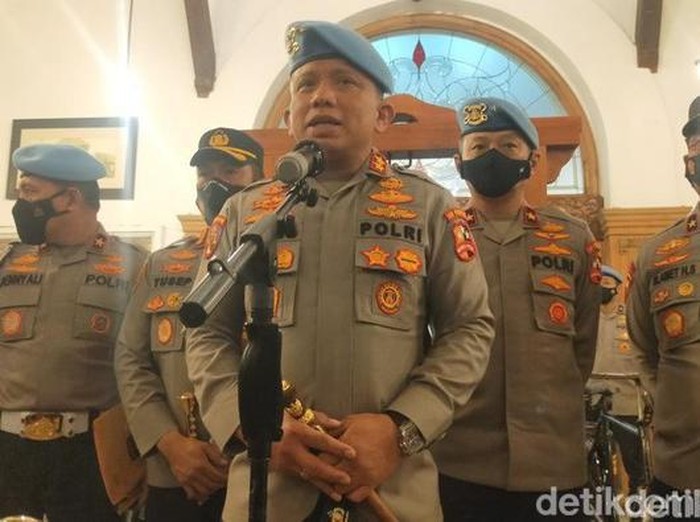 Irjen Ferdy Sambo saat di Polrestabes Surabaya