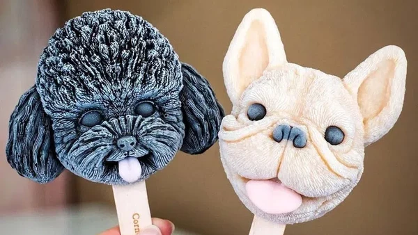 Persis Aslinya! 10 Es Krim Bentuk Anjing Poodle dan Bulldog di Taiwan