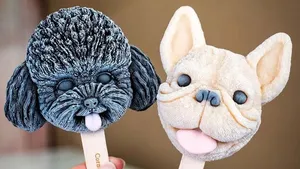 Persis Aslinya! 10 Es Krim Bentuk Anjing Poodle dan Bulldog di Taiwan