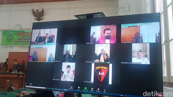 Sidang kasus pembunuhan pegawai Dishub Makassar.