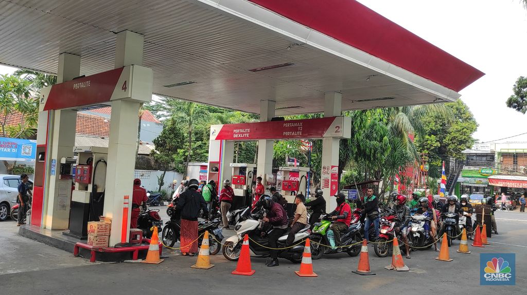 SPBU Pertamina, Kemang (CNBC Indonesia/Andrean Kristianto)