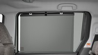 Toyota juga menghadirkan sunshade di jendela kursi belakang untuk menambah kenyamanan penumpang. (Foto: Toyota Motor Corporation)
