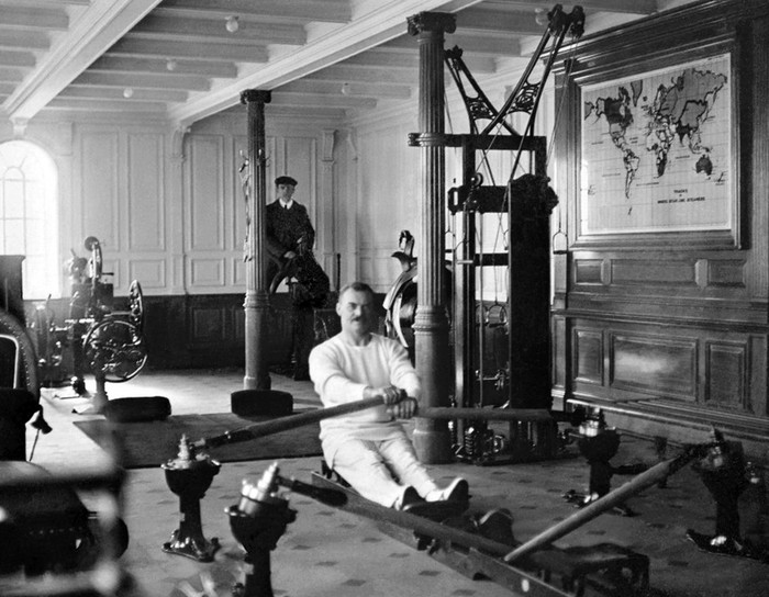 UK: RMS Titanic, The Gym, c. 1912. (Photo by: Pictures from History/Universal Images Group via Getty Images)
