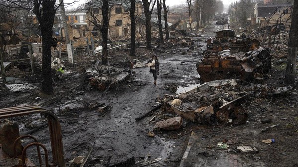 Bangunan Hancur, Ini Penampakan Mengerikan 6 Bulan Perang di Ukraina