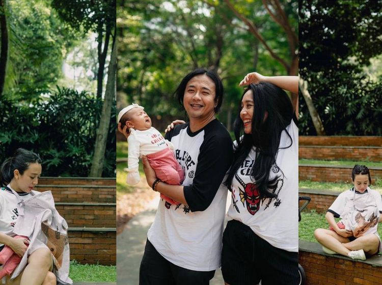 6 Momen Dea Ananda Menyusui Baby Sanne, Ngaku Tak Mudah