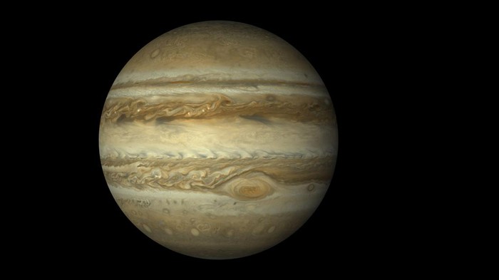 Jupiter planet black background