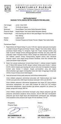 Contoh Notulen Rapat Beserta Format Dan Cara Membuatnya