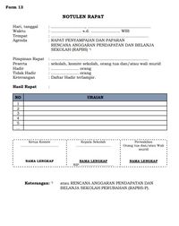 Contoh Notulen Rapat Beserta Format Dan Cara Membuatnya