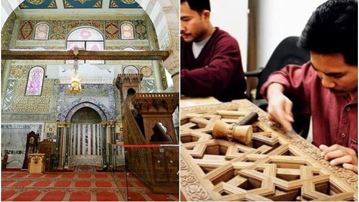 Perajin Jepara berandil membangun mihrab bersejarah di Masjid Al Aqsha