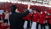 Dalam pidatonya, Puan berbicara soal partisipasi perempuan dalam politik.