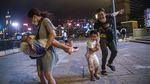Saat Warga Hong Kong Kewalahan Diterjang Badai Angin