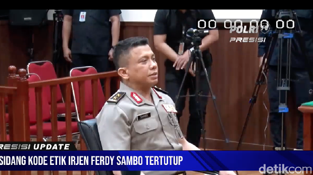 Sidang Etik Irjen Ferdy Sambo.