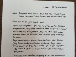 Eksklusif: Sepucuk Surat Penyesalan-Permintaan Maaf Sambo ke Polri
