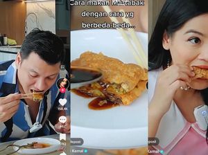 Titi Kamal Ungkap Cara Makan Martabak Telur Pakai Tangan Langsung hingga Sumpit