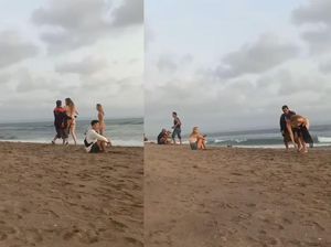 Aksi Pria Rekam Bokong Bule Dilakukan di Pantai Berawa