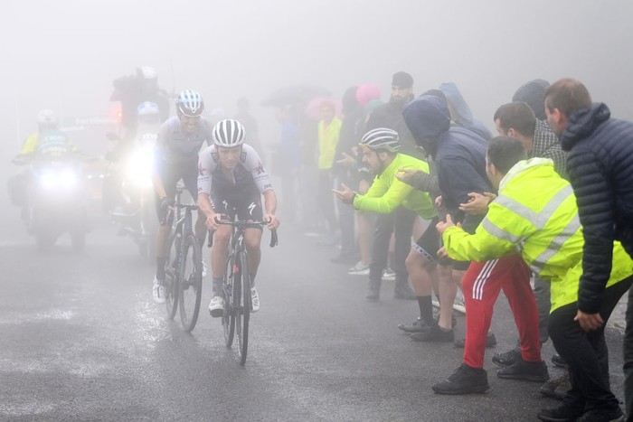 SAN MIGUEL DE AGUAYO, SPAIN - AUGUST 25: Primoz Roglic of Slovenia and Team Jumbo - Visma competes during the 77th Tour of Spain 2022, Stage 6 a 181,2km stage from Bilbao to Ascensión al Pico Jano. San Miguel de Aguayo 1131m / #LaVuelta22 / #WorldTour /  on August 25, 2022 in Pico Jano. San Miguel de Aguayo, Spain. (Photo by Justin Setterfield/Getty Images)