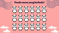 Yuk ini terakhir, panda mana yang berbeda?