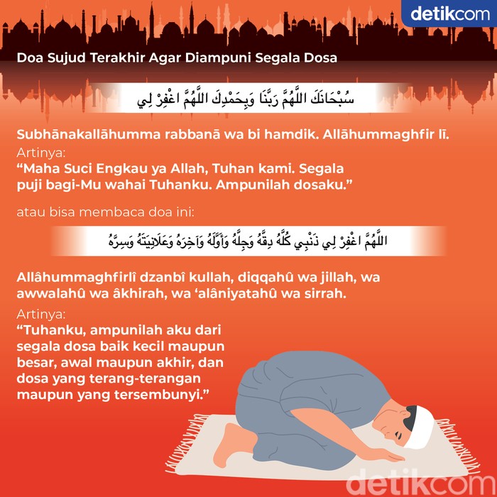 Bacaan Doa Sujud Terakhir yang Singkat tapi Mustajab Bacaan Doa Sujud Terakhir yang Singkat tapi Mustajab