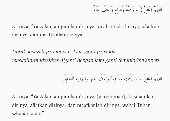 Bacaan tahlil.