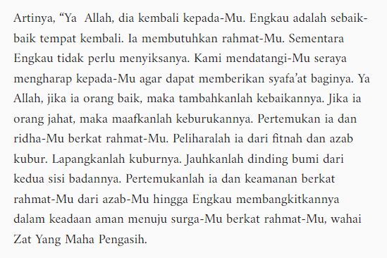 Bacaan tahlil.