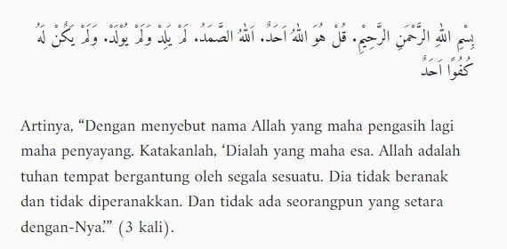 Bacaan tahlil.