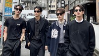 F4 Thailand kompak tampil dalam pakaian bernuansa gelap. (Foto: dok. Instagram Bright/Nani/Dew) 