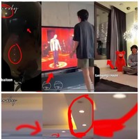 Lagi-lagi penggemar mencoba membuktikan kebersama Jennie BLACKPINK dan V BTS dengan mengunggah foto rumah pemilik nama asli Kim Taehyung itu. Di ruang tengahnya, ada deretan lampu menyala seperti pada bayangan balon Jennie BLACKPINK. Foto: dok. Twitter @tannienews