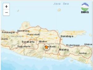 Guncangan Gempa M 3,7 Kota Kediri Dirasakan Warga Nganjuk