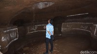 Mustain membuat gua di bawah kebun miliknya setelah menerima wangsit tahun 1989/Foto: Enggran Eko Budianto/detikJatim