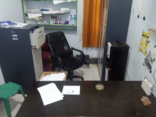 Kantor Desa Lepadi, Kecamatan Pajo yang dibobol maling, Kamis (25/8/2022.