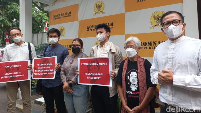 KASUM meminta pembentukan anggota tim ad hoc Komnas HAM di kasus kematian Munir Said Thalib dilakukan transparan. (Anggi M/detikcom)