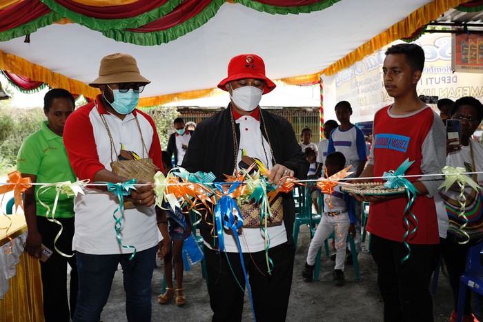 Papua Muda Inspiratif dan BIN Resmikan Pusat Produk UMKM di Mimika