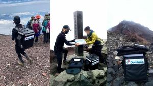 Gokil! Pendaki Ini Pesan Pizza ke Atas Gunung Ongkos Kirimnya Rp 4,3 Juta!