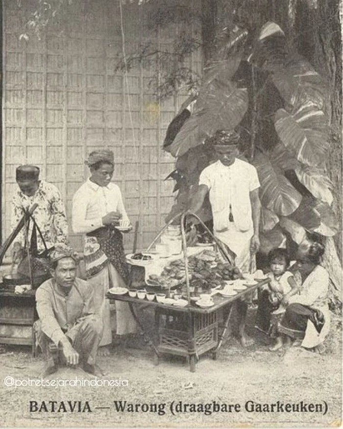 Penjual makanan jaman dulu