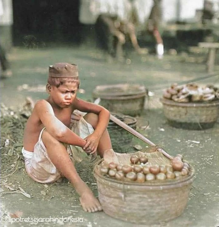 Penjual makanan jaman dulu
