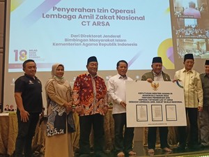 Kemenag Berikan Izin Operasional Lembaga Amil Zakat CT ARSA Foundation