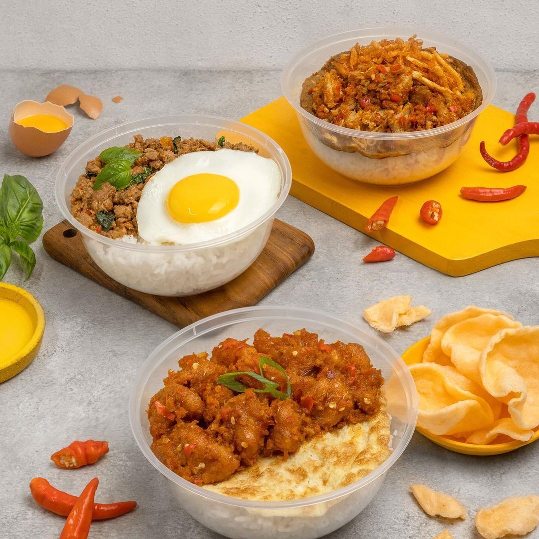 Rice bowl dengan rating tinggi di ojek online