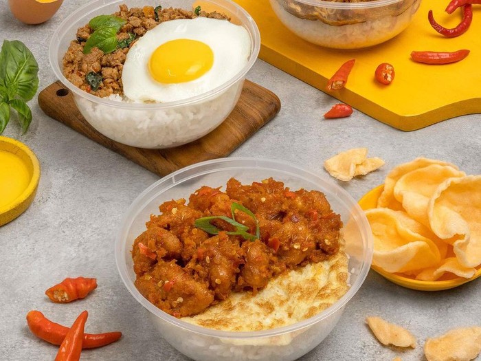 Rice bowl dengan rating tinggi di ojek online