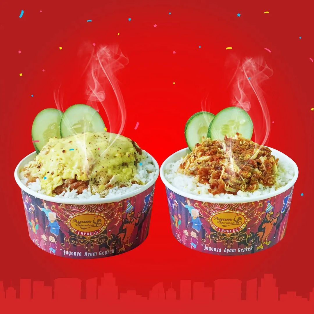 Rice bowl dengan rating tinggi di ojek online