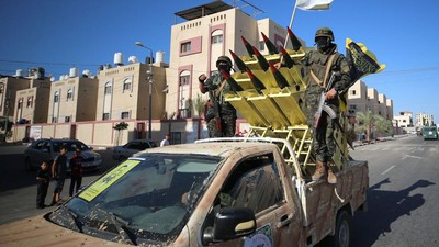 Saat Pasukan Jihad Islam Palestina Pamer Kekuatan Militer