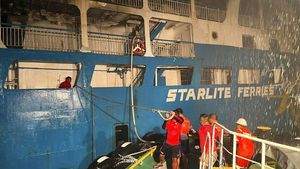 Begini Kondisi Kapal Feri Filipina Usai Terbakar