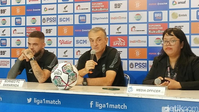 Pelatih Borneo FC Milomir Seslija.