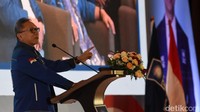 Zulkifli Hasan mengawali sambutannya dengan refleksi capaian dan target PAN di setiap pemilu.