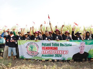 Petani Tebu Majalengka Ramai-ramai Serukan Ganjar Presiden 2024